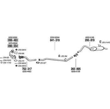 Katalyzátor katalyzátor Bosal 090-554