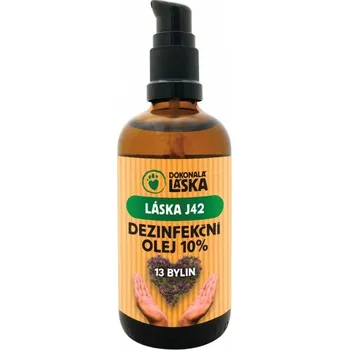 Péče o psí chrup Dokonalá Láska LÁSKA J42 - Dezinfekční olej 10% - 13 bylin - 100ml