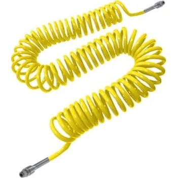 Příslušenství ke kompresoru Hadička spirálová žlutá PU 10x7^R1/4" /6m Legris 1472U10 05 13