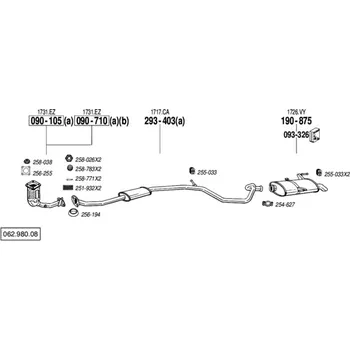 Katalyzátor katalyzátor Bosal 090-710
