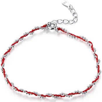 Náramek Elenys náramek Zapletené korálky červený-RD