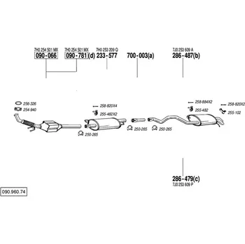 Katalyzátor katalyzátor Bosal 090-781