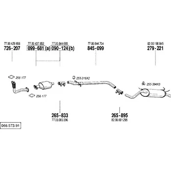 Katalyzátor katalyzátor Bosal 090-124