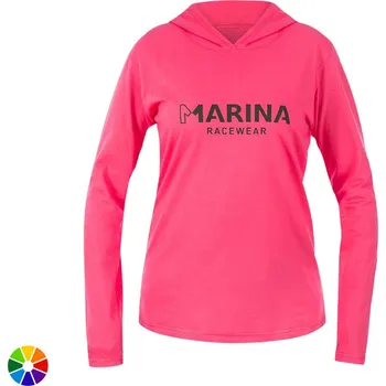 Dámské oblečení Marina Tričko s kapucí dámské Růžová L