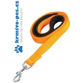Vodítko pro psa Vodítko pes SOFT NYLON oranžové 25mm/1m Zolux