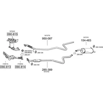 Katalyzátor katalyzátor Bosal 090-815