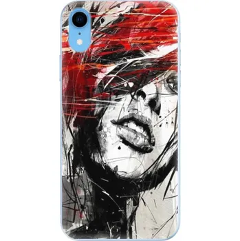 Pouzdro na mobilní telefon Odolné silikonové pouzdro iSaprio - Sketch Face - iPhone XR
