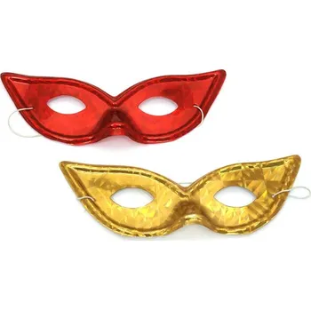 Karnevalová maska Škraboška 9050 hologramová kočičí oči