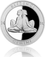 Pražská mincovna Blíženci Stříbrná medaile znamení zvěrokruhu proof 20 g