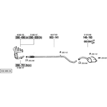 Katalyzátor katalyzátor Bosal 090-009