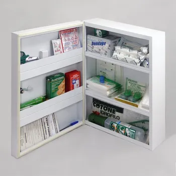 Lékárnička Kovová lékárnička s těsněním proti prachu, do výroby