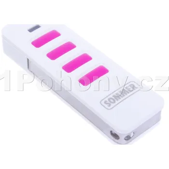 Dálkový ovladač vrat Sommer PEARL VIBE 4019V003, dálkový ovladač pro pohony Sommer, bílá/fialová