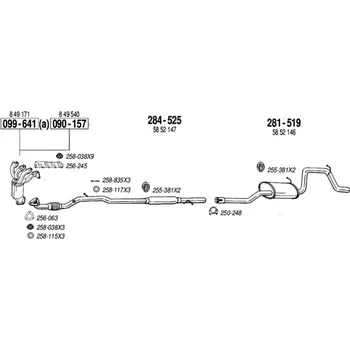Katalyzátor katalyzátor Bosal 099-641