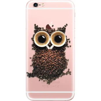 Pouzdro na mobilní telefon Odolné silikonové pouzdro iSaprio - Owl And Coffee - iPhone 6 Plus/6S Plus