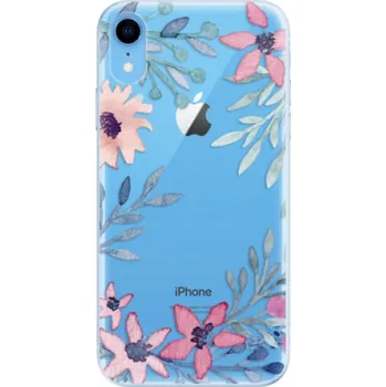 Odolné silikonové pouzdro iSaprio - Leaves and Flowers - iPhone XR