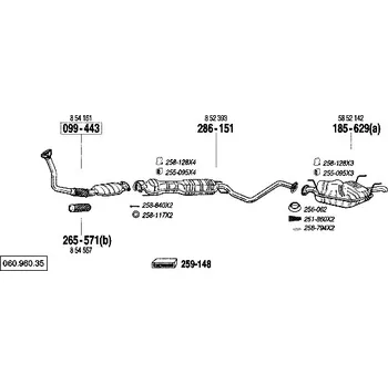 Katalyzátor katalyzátor Bosal 090-119