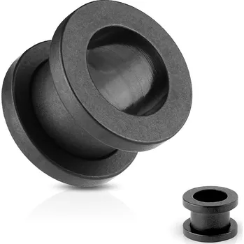 Piercing Piercingate Tunel do ucha PTP00263 - Barva/Motiv: Černá, Průměr Tunely, plugy, roztahováky: 4 mm