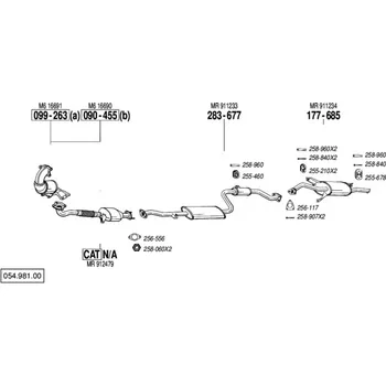 Katalyzátor katalyzátor Bosal 099-263