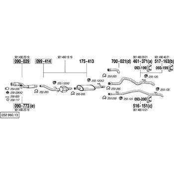 Katalyzátor katalyzátor Bosal 090-773