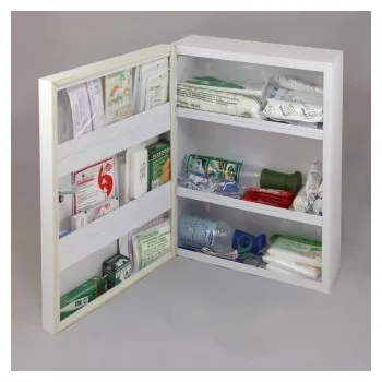 Lékárnička Kovová lékárnička s těsněním proti prachu, do chemického provozu