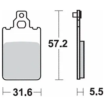 Brzda pro motocykl Brzdové destičky Sbs 109 HF (Oem *Ap8213145*)