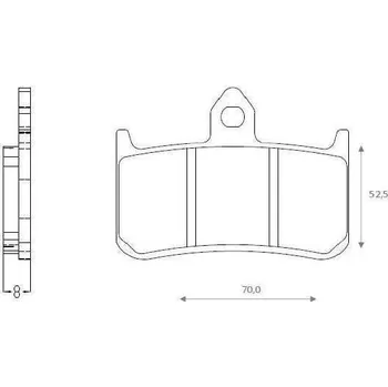 Brzdový komplet Brenta FT3136 přední organické brzdové destičky na motorku HONDA RS 250 rok 1993