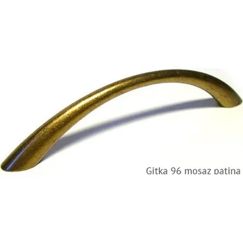 kovová úchytka GITKA 96,128 Varianta: GITKA 96 mosaz patina