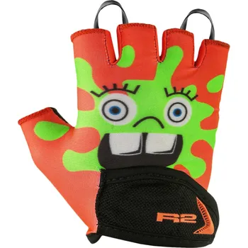 Cyklistické rukavice R2 Rukavice dětské VOSKA oranžové krátké 3Y