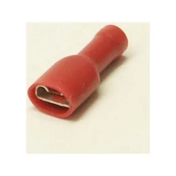 Auto elektroinstalace Tanatech Konektor 6,3mm 0,5-1,5mm dutinka celá izolovaná červená