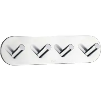 Věšák SMEDBO BESLAGSBODEN BK1094 designový čtyřháček délka 192mm-LEŠTĚNÁ NEREZ OCEL