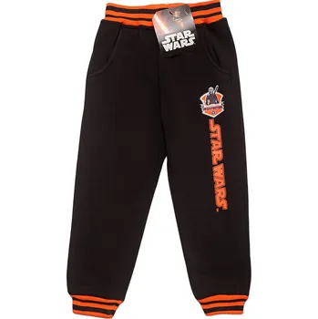 STAR WARS Černé tepláky s oranžovým pruhem Velikost: 102