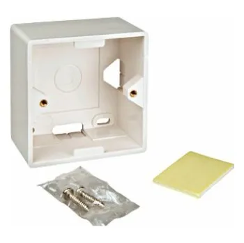 SCHRACK technik - Box na omítku pro zásuvky HSED0xUWxS, HSEDx2UWxF, RAL 9010 9014178