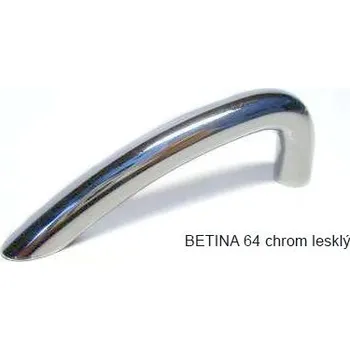 Nábytkové kování kovová úchytka BETINA 64, doprodej Varianta: BETINA 64 chrom lesklý