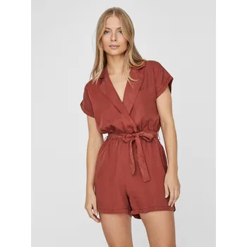 Dámský overall Noisy May dámský overal Nathalie s kapsami a vázačkou cihlový Velikost: M