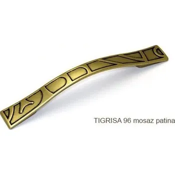 kovová úchytka TIGRISA 96 Varianta: TIGRISA mosaz patina