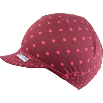 Kšiltovka tmavě růžová kšiltovka s puntíky