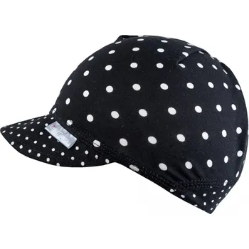 Kšiltovka černo-bílá kšiltovka s puntíky