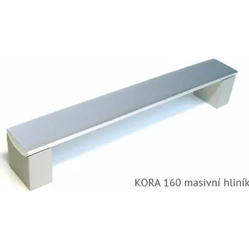 Nábytkové kování kovová úchytka KORA 128,160,192,224,320, 736 Varianta: KORA 160 masivní hliník