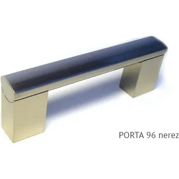 Nábytkové kování kovová úchytka PORTA - povrch imitace nerezi, 96,128,160,192,224,320,432,560,736mm Varianta: PORTA 96 nerez