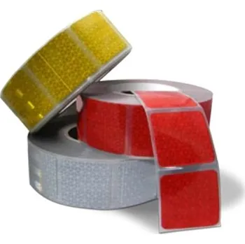 Samolepicí dekorace na vozidlo Reflexite Reflexní páska žlutá segment / 1m na plachtovinu