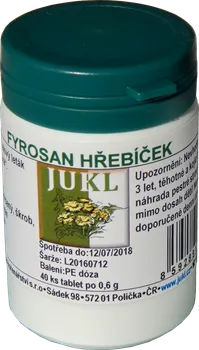 Přírodní produkt Jukl Fyrosan Hřebíček 40 tbl.