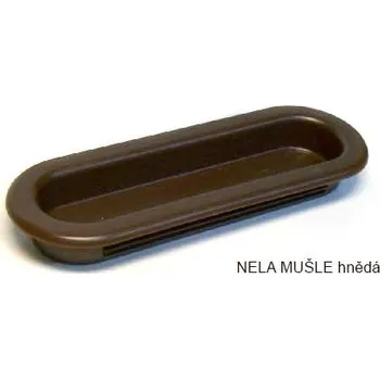 Plastová zápustná úchytka NELA MUŠLE Varianta: NELA MUŠLE hnědá