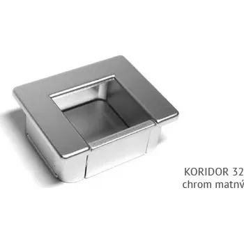 Nábytkové kování úchytka KORIDOR zápustná 32,96,160 Varianta: KORIDOR 32 chrom matný