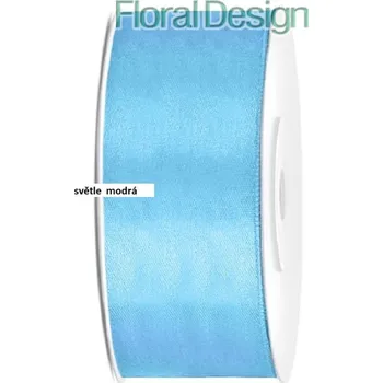 Stuha Stuha satén 25mm x 25m světle modrá