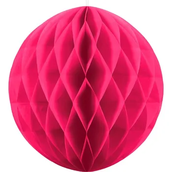 PartyDecoPapírová koule tmavě růžová 30cm