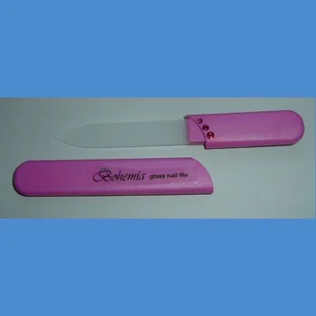 Péče o ruce Skleněný pilník na nehty HARD s kameny Swarovski - malý 90/2mm