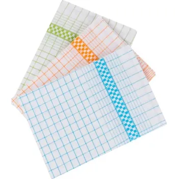 Utěrka Numberoplus Utěrka bílá - drobné barevné kostky