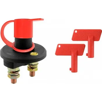 Tanatech Vypínač autobaterie 100A 2 poly + klíče