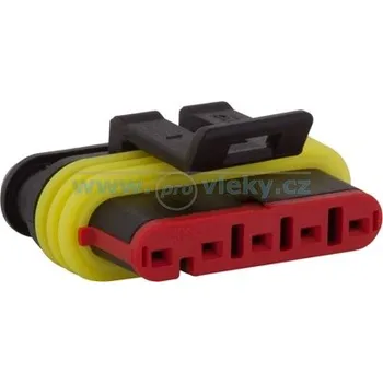 Elektrický konektor WAS AMP Super-seal konektor – 5-póly (vidlice)