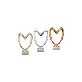 Plaketa s umístěním medaile - Barva: Stříbrná Výška: 18cm Text: Žádný